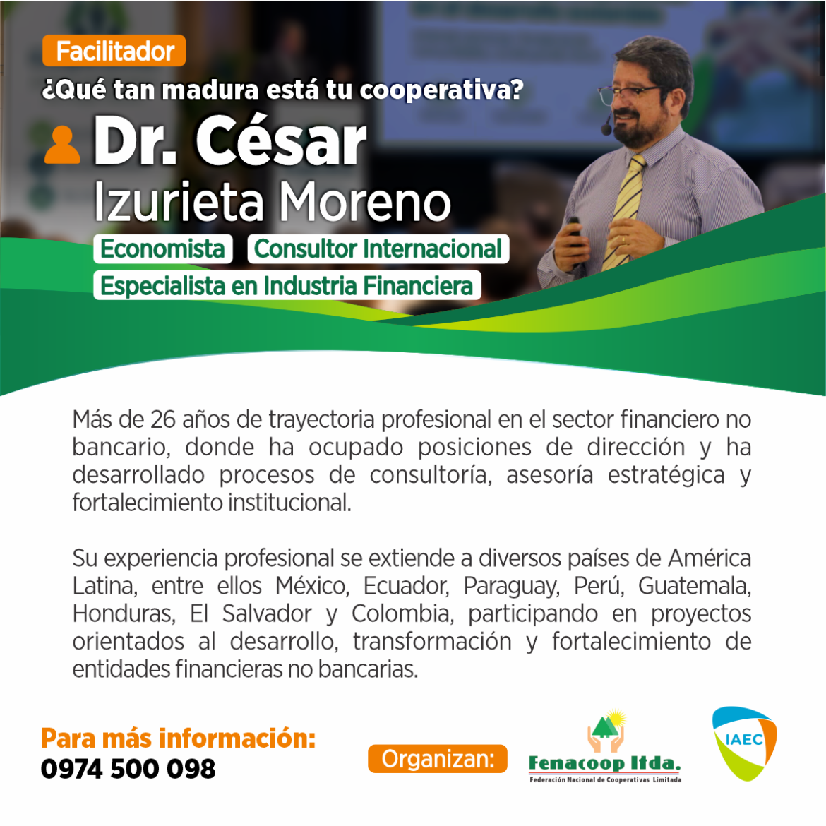 Convocan a una conferencia sobre la madurez y el desarrollo de las cooperativas